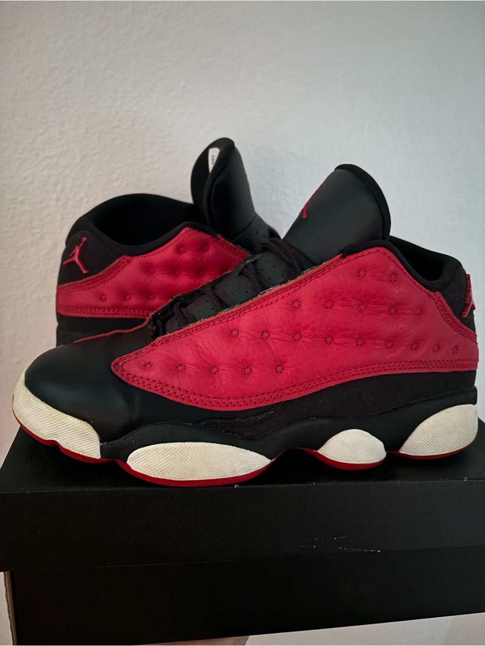 Air Jordan 13 retro low GS very berry youth size 5, some yellowing and blemishes